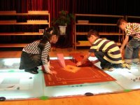 粉紅塔、、棕色梯的延伸