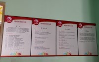 幼兒園4塊刊板：紅纓簡介、專家隊伍、幼兒園簡歷、特色教育